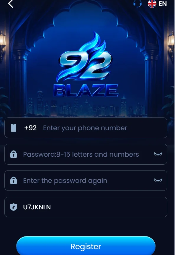 92 Blaze Register